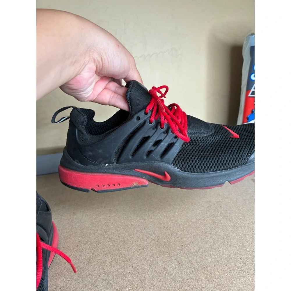 Nike Air Presto Mens Running Shoes Black Red 846438-998 Size 8